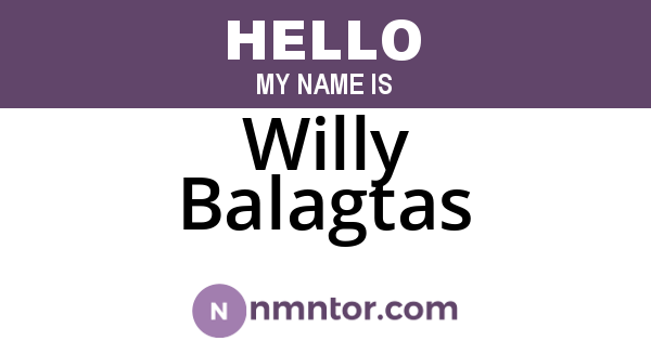 Willy Balagtas