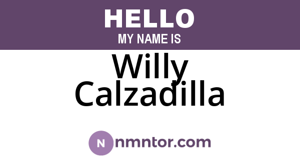 Willy Calzadilla