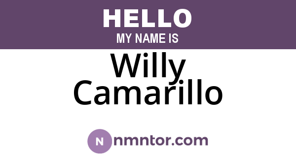 Willy Camarillo