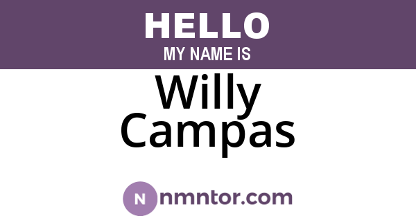 Willy Campas