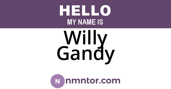Willy Gandy