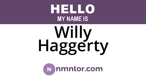 Willy Haggerty