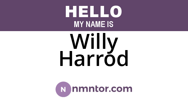 Willy Harrod