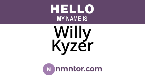 Willy Kyzer