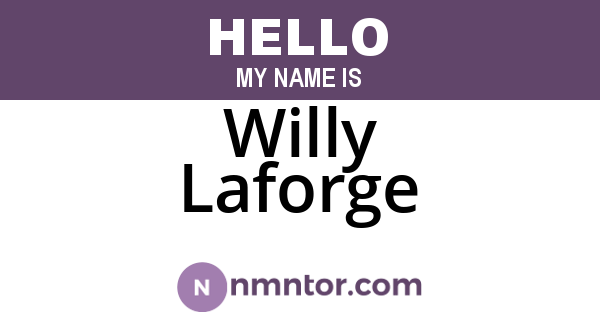 Willy Laforge