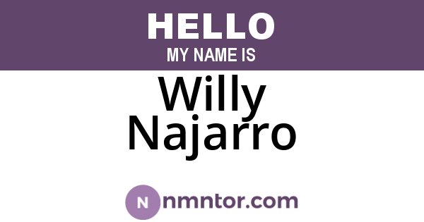 Willy Najarro