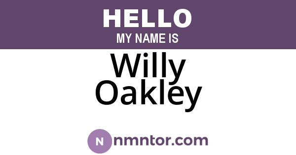 Willy Oakley