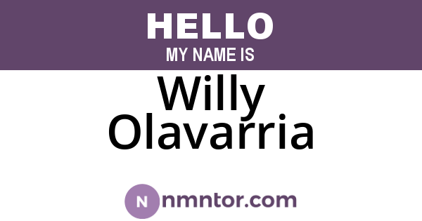Willy Olavarria