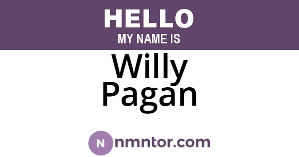 Willy Pagan