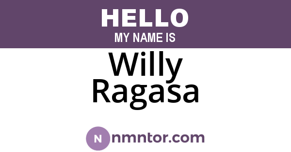 Willy Ragasa