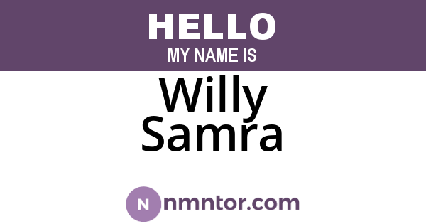 Willy Samra