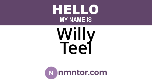 Willy Teel