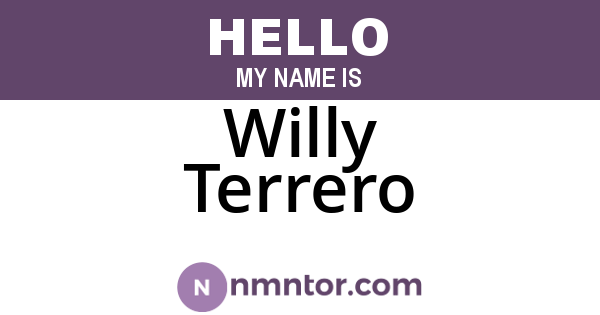 Willy Terrero