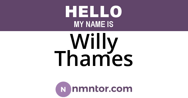 Willy Thames