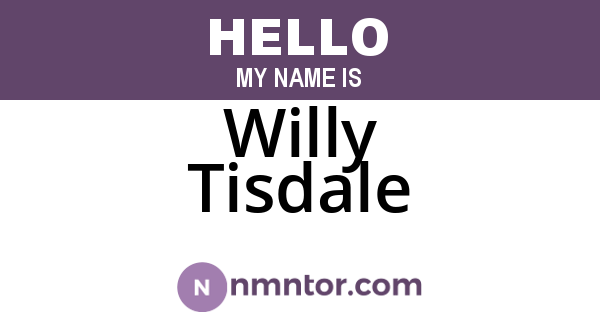 Willy Tisdale