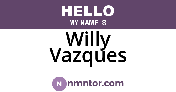 Willy Vazques