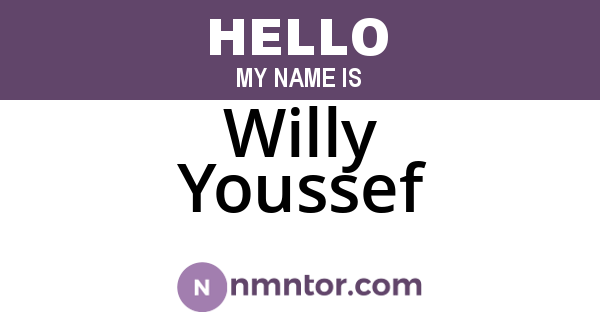 Willy Youssef