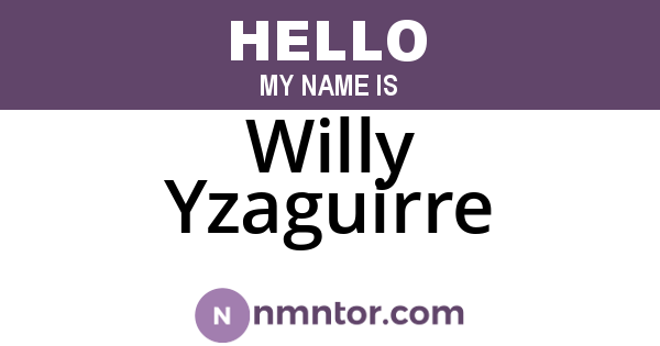 Willy Yzaguirre