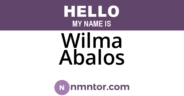 Wilma Abalos