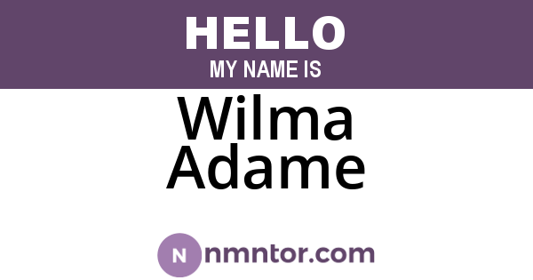 Wilma Adame