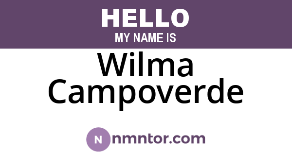 Wilma Campoverde