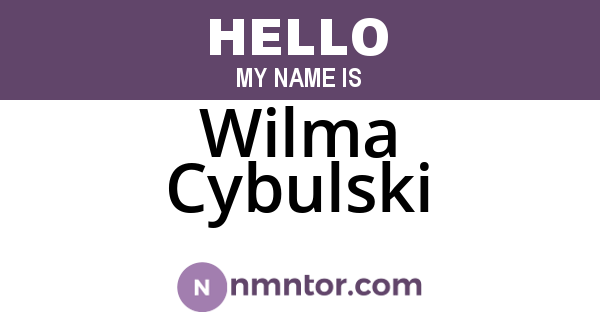 Wilma Cybulski