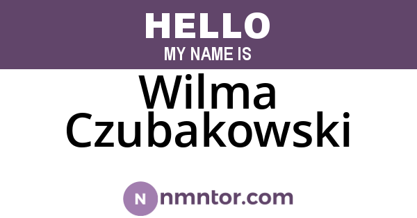 Wilma Czubakowski