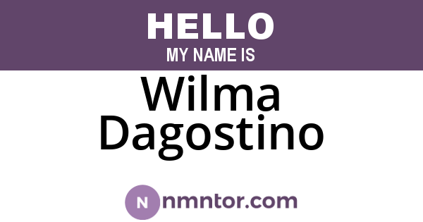 Wilma Dagostino
