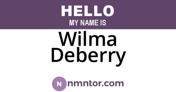 Wilma Deberry