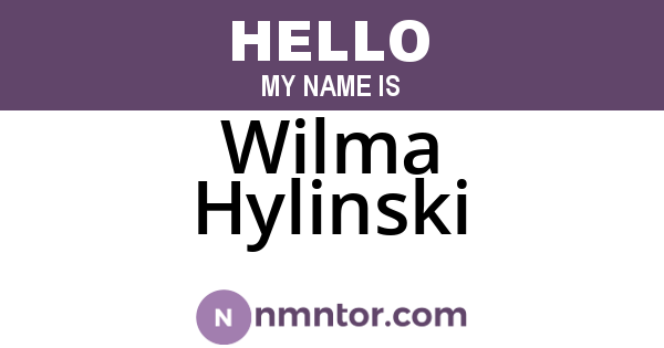 Wilma Hylinski