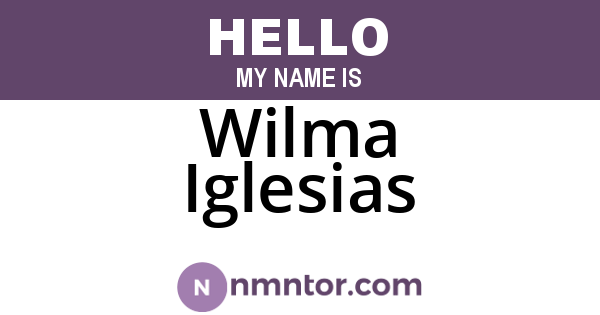 Wilma Iglesias