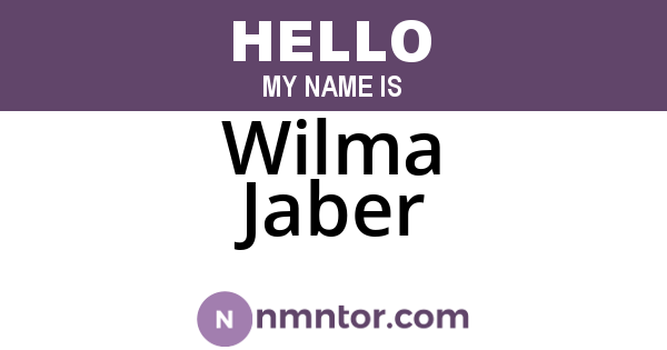 Wilma Jaber
