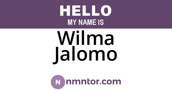 Wilma Jalomo