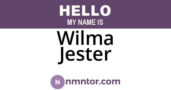 Wilma Jester