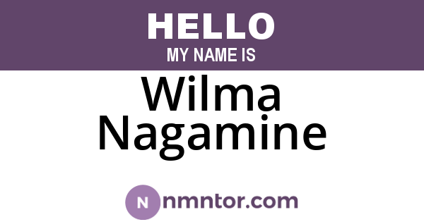 Wilma Nagamine
