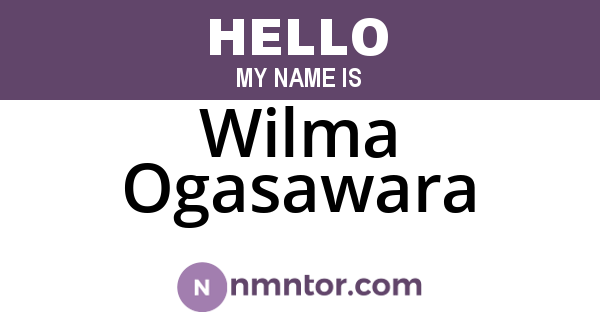 Wilma Ogasawara