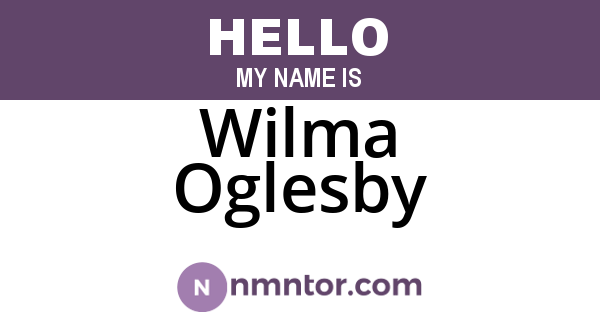 Wilma Oglesby