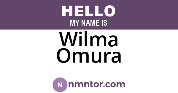 Wilma Omura