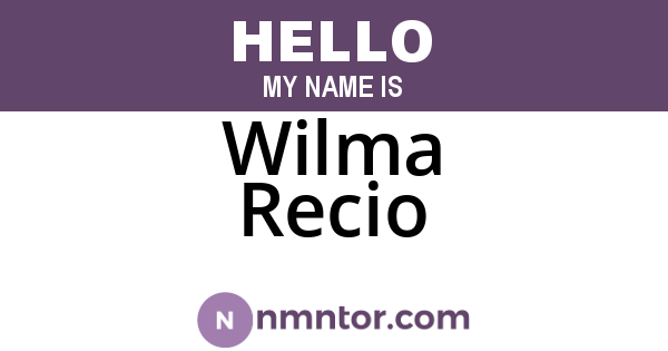 Wilma Recio