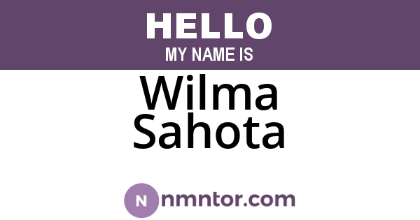 Wilma Sahota