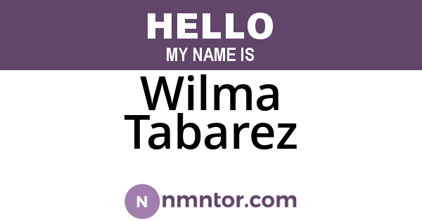Wilma Tabarez