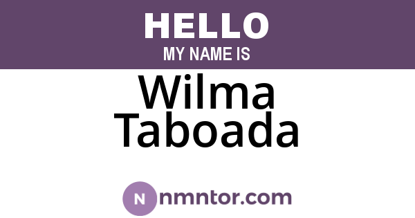 Wilma Taboada
