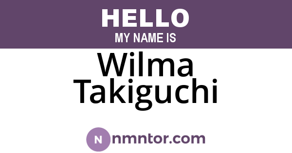 Wilma Takiguchi