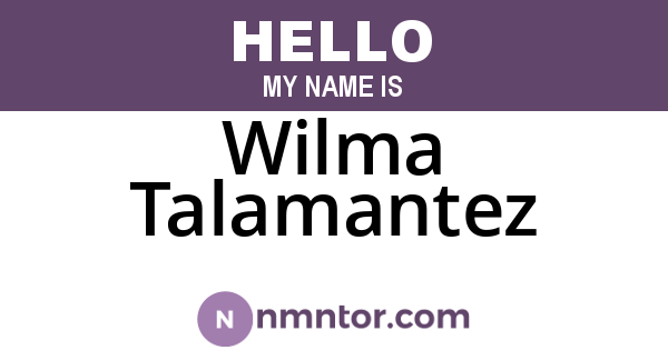Wilma Talamantez