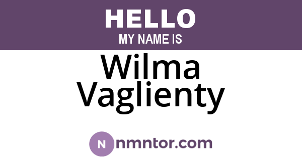 Wilma Vaglienty