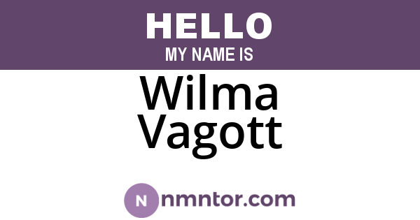 Wilma Vagott