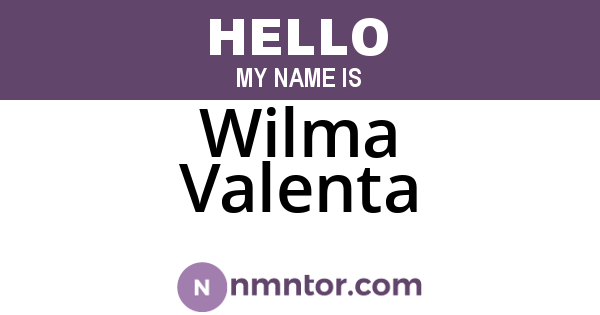 Wilma Valenta