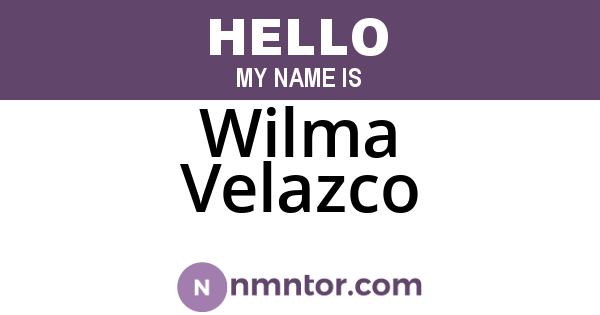 Wilma Velazco