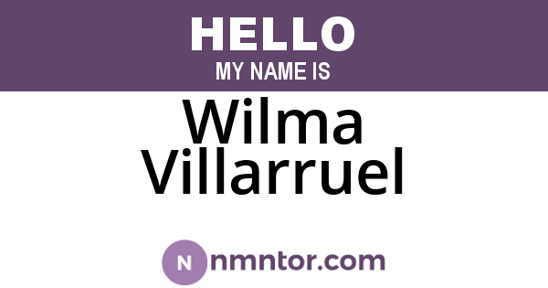 Wilma Villarruel