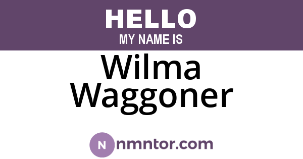 Wilma Waggoner